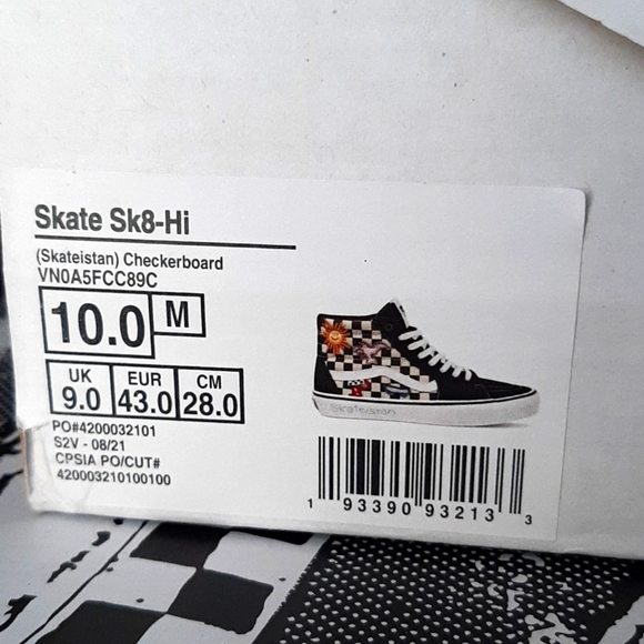 Vans Skate Sk8-Hi Skateistan *NWT in Box* - Picture 11 of 13